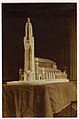 Maquette de l'église Saint-Louis de Villemomble avec le projet de clocher conçu par Paul Tournon, 1926. Archives nationales (Fontainebleau), 377 AP 209.