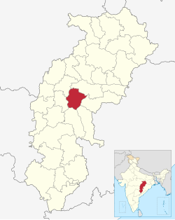 Location in Chhattisgarh