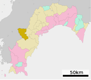 檮原町位置図