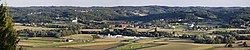 Blick vom Jennersdorfer Tafelberg auf Sankt Martin