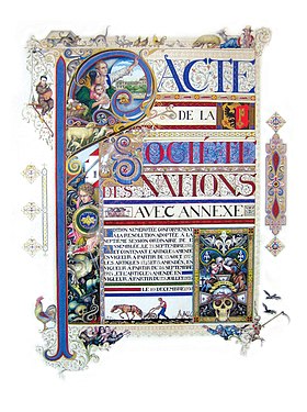 Pacte de la Société des Nations (Covenant of the League of Nations) (1931), Paris.