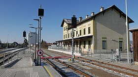 Bahnhof Horn NÖ im Jänner 2024