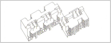 Diagoon housing a Delft, struttura elementare per l'architettura partecipata, 1971