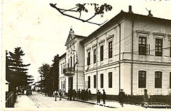 The Gorj County Prefecture building of the interwar period.