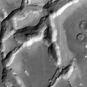 Part of Noctis Labyrinthus taken with Mars Global Surveyor.