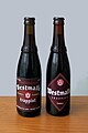 Westmalle Dubbel, igen det gamle design til venstre og det nye design til højre.