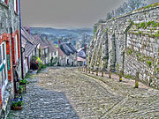 Gold Hill in Shaftesbury, ook bekend as "Hovis Hill"