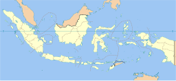 Surabayas läge i Indonesien.