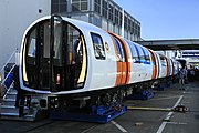 A new Stadler unit displayed at the InnoTrans 2018 exhibition