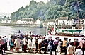 the car deck in 1974 at Minehead