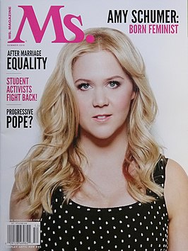 Amy Schumer op de cover van Ms. Magazine (2015)