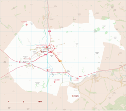 Map showing the boundary and key sites on the Avebury section of the Stonehenge and Avebury World Heritage Site