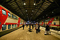 InterCity 2 trains under the glass ceiling