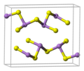 Orpiment's unit cell