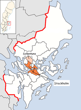 Localisation de Sollentuna