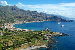 Panorama di Giardini-Naxos