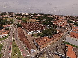 Fotografia aérea da Fábrica de Arte Marcos Amaro