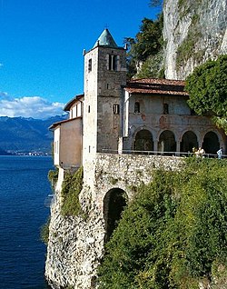 Hermitage o Santa Caterina del Sasso, at Reno.