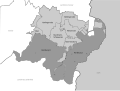 Der Amtsbezirk Harzburg vor der Ausgliederung aus dem Landkreis Wolfenbüttel; das Gebiet entsprach der braunschweigischen Exklave im Osten des heutigen Landkreises.