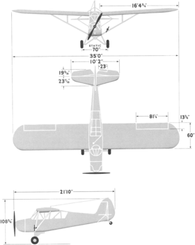 vue en plan de l’avion