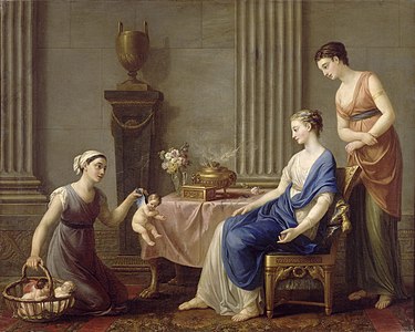 La Marchande à la toilette (1763), château de Fontainebleau.