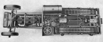 Lombard 100 HP Chassis des Halbkettenfahrzeuges um 1916.