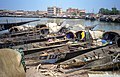 Fishing boats on the Bani River in Mali