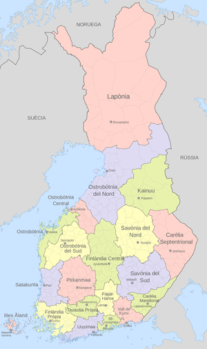 Regions de Finlàndia