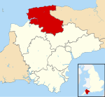 North Devon shown within Devon