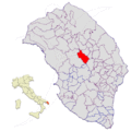 Collocatio finium municipii in Provincia Lupiensi.