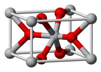 Eenheidscel van mangaan(IV)oxide ■ Mn4+ ■ O2−