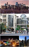 Downtown Calgary, Calgary Plus 15 skywalk, Pengrowth Saddledome, Suncor Energy Centre