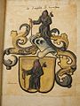 Wappen derer von Einsiedel zu Gnandstein in einem Wappenbuch des 16. Jahrhunderts