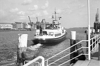 M/S Bellevue i Kiel 1975.