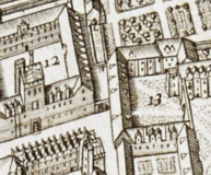 Buildings of Canterbury College in 1675