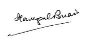 signature de Havergal Brian