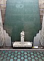 Jacob Epstein's "Pietà" in the courtyard of Congress House