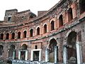 Façade des marchés de Trajan.