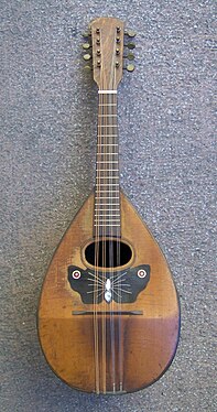 Mandoline napolitaine moderne.