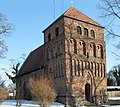 Zeltdach auf rechteckigem Turm