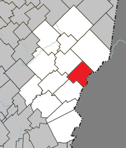 Location within Les Etchemins RCM.