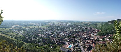 Vue panoramique depuis le rocher du Dan.