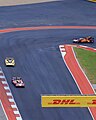 A Ferrari 1-2-3 at the start of the Lone Star Le Mans in Austin, Texas, 2024.