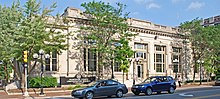 A photograph of the front facade of the Washtenaw County Administration Building