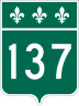 Route 137 marker