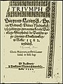 Trivmph satyrow leśnych, syren wodnych, planet niebieskich z szcześliwego zwrocenia krola polskiego Stephana 1582