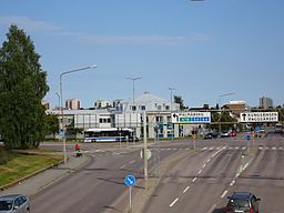 Ängsgärdet med "Röda torget" i förgrunden, Pilgatan.