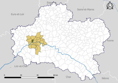 Saint-Jean-de-la-Ruelle dans Orléans Métropole en 2020.