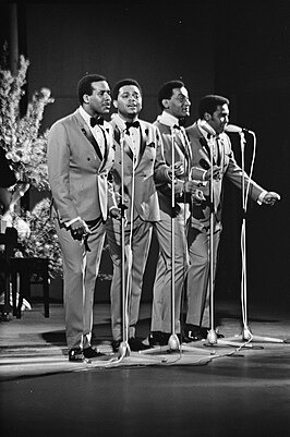 De Four Tops tijdens het Grand Gala du Disque Populaire 1968