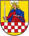 Wappen von Altena mit dem Attribut der hl. Katharina